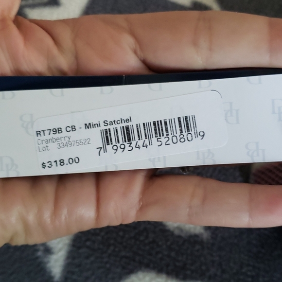 NWT Dooney Mini Satchel in cranberry - Picture 7 of 7